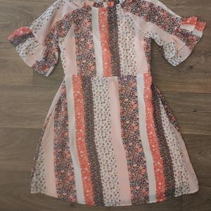 Girls Wonder Nation XL 14-16 Quilt Pink Dress